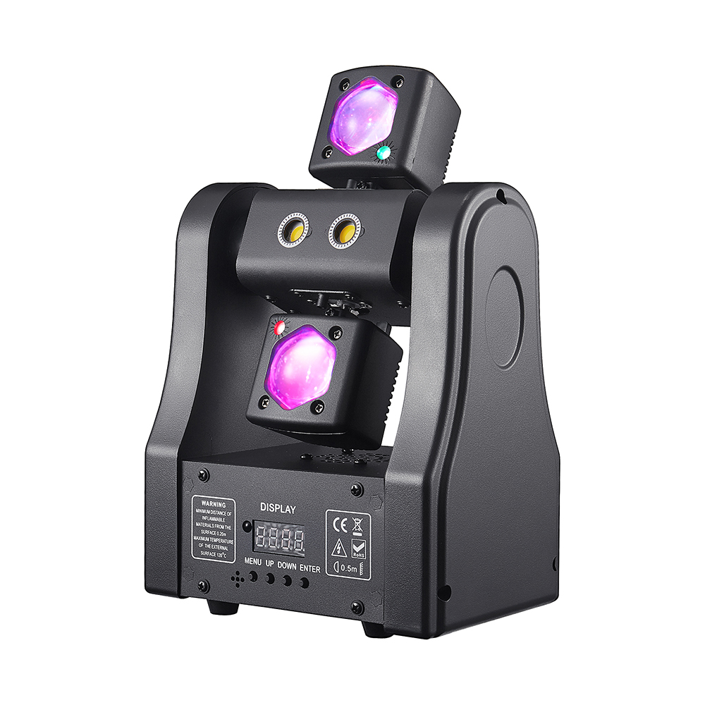 Audio Music Dj - ไฟบีมเคลื่อนที่ขนาดเล็ก 48W พร้อมรีโมทคอนโทรล ไฟ LED สโตรบสำหรับงานปาร์ตี้