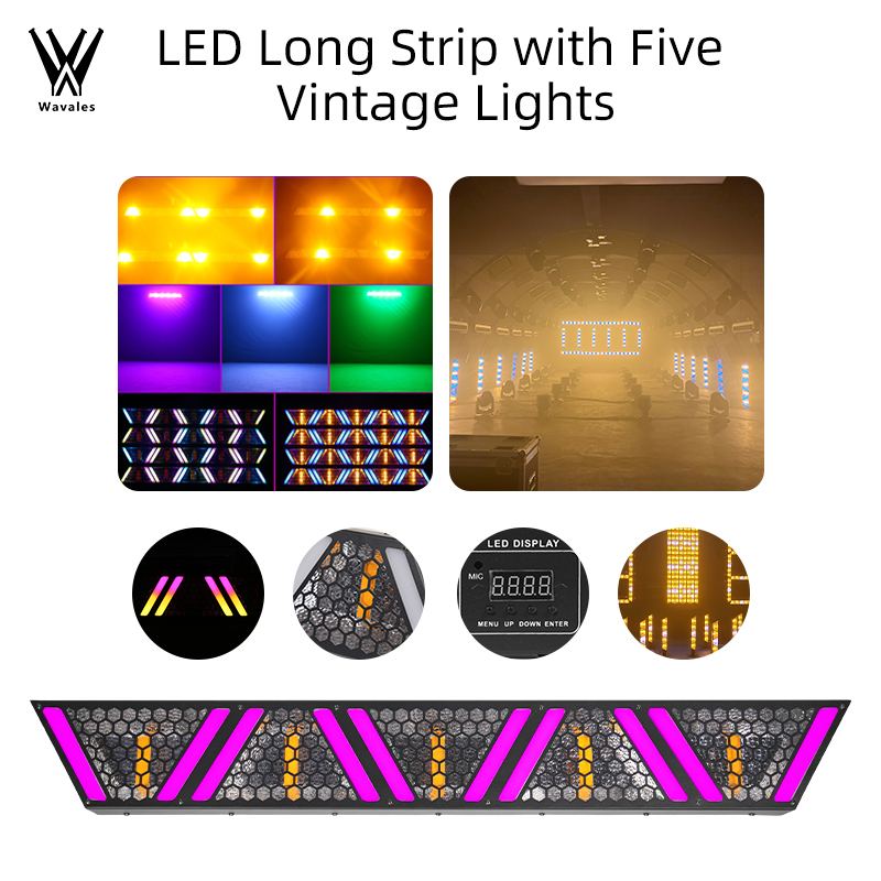 Audio Music Dj - ไฟเวทีเรโทร 5X60W DMX512 LED Pixel Bar