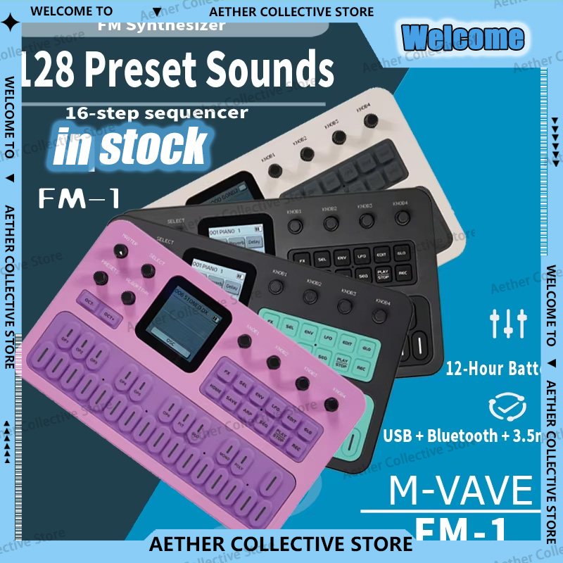 M-VAVE FM1 เครื่องสังเคราะห์เส - Midi Controller Pad บทวิจารณ์และราคา