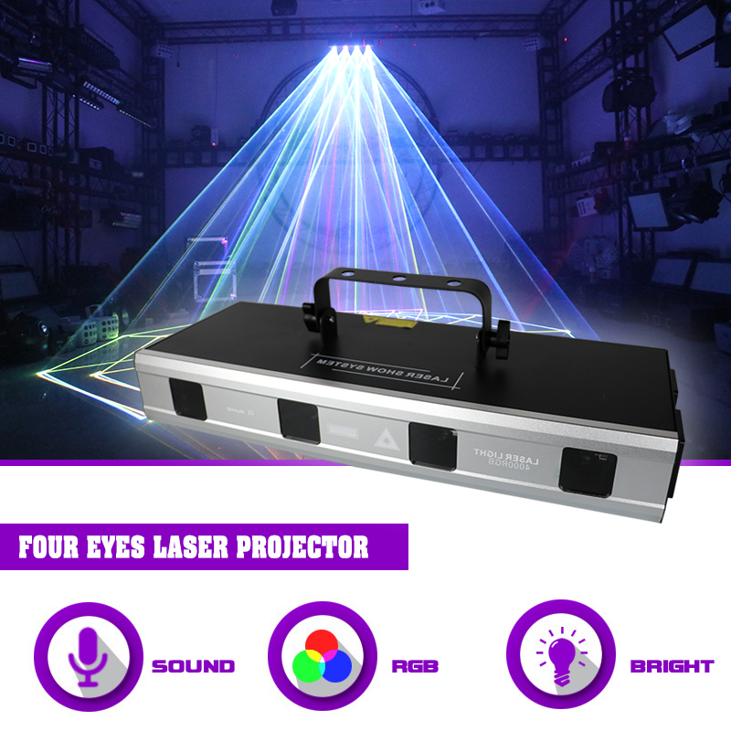 Sunart 4W 4 ตาเลเซอร์โปรเจคเตอ - Audio Music Dj บทวิจารณ์และราคา