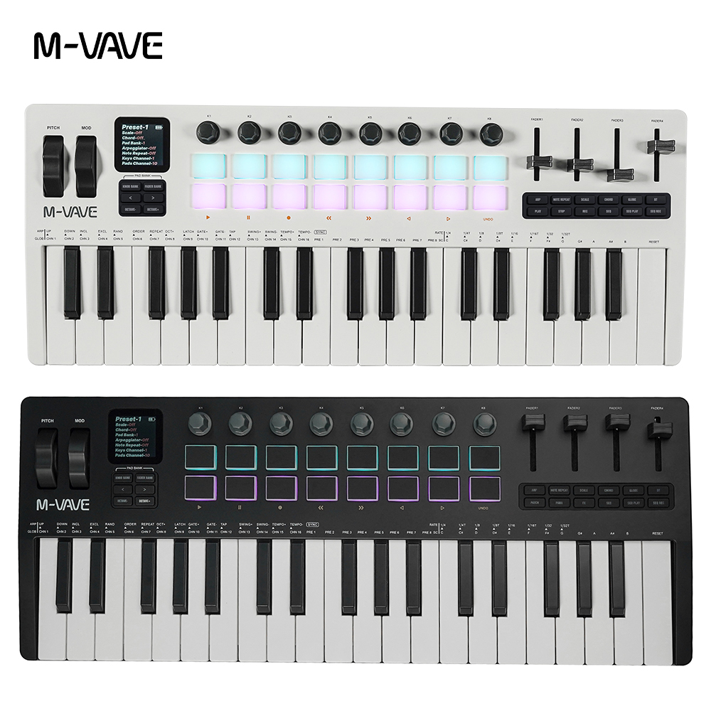 คีย์บอร์ดคอนโทรลเลอร์ MIDI แบบ - Midi Controller Pad บทวิจารณ์และราคา