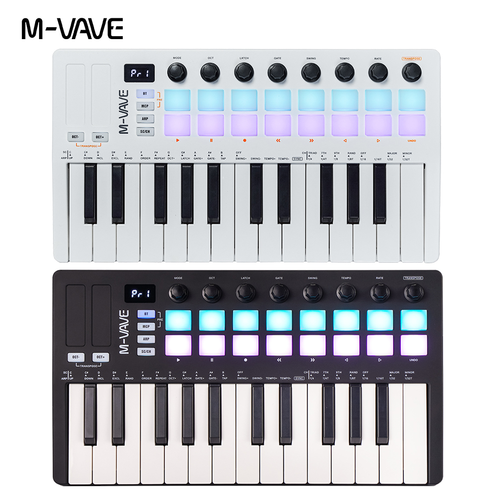 คีย์บอร์ดคอนโทรลเลอร์ MIDI แบบ - Midi Controller Pad บทวิจารณ์และราคา