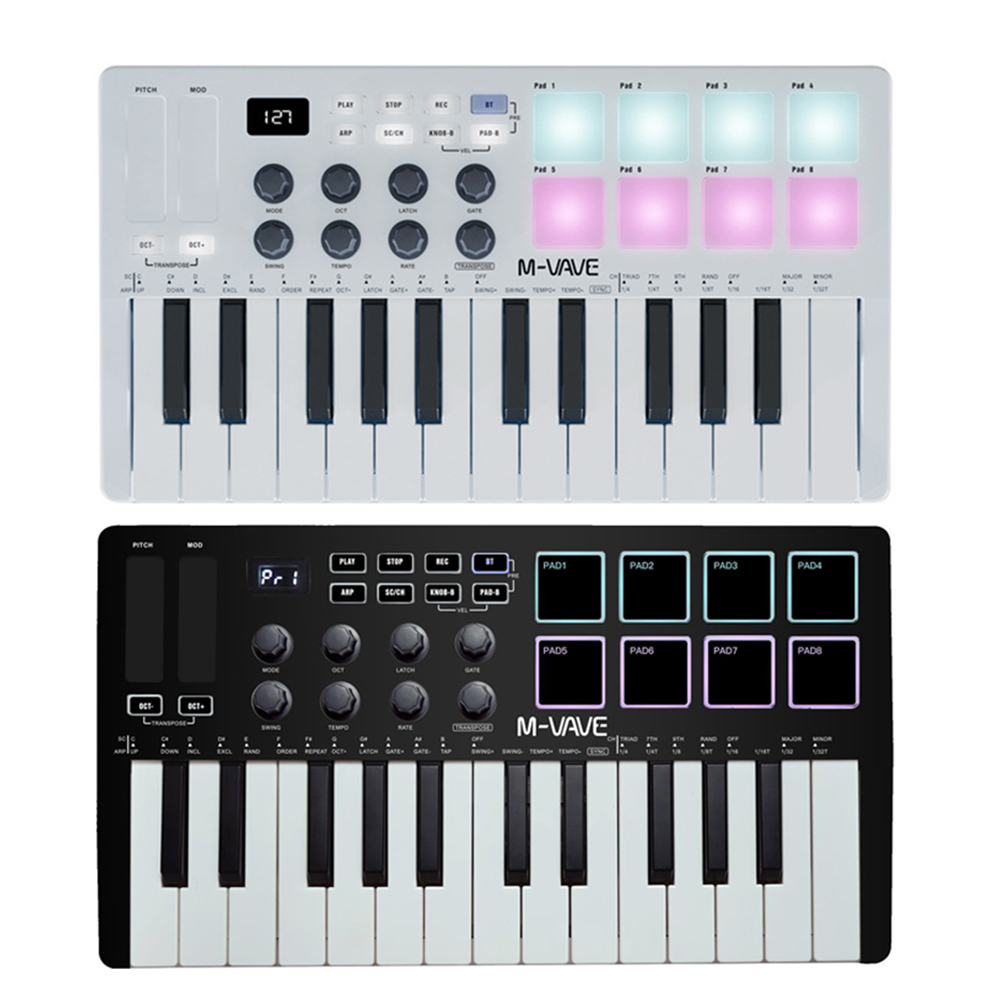 คีย์บอร์ดคอนโทรลเลอร์ MIDI แบบ - Midi Controller Pad บทวิจารณ์และราคา
