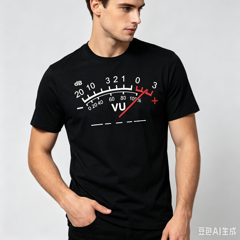 เสื้อยืด VU Meter dB สำหรับผู้ - Audio Music Dj บทวิจารณ์และราคา