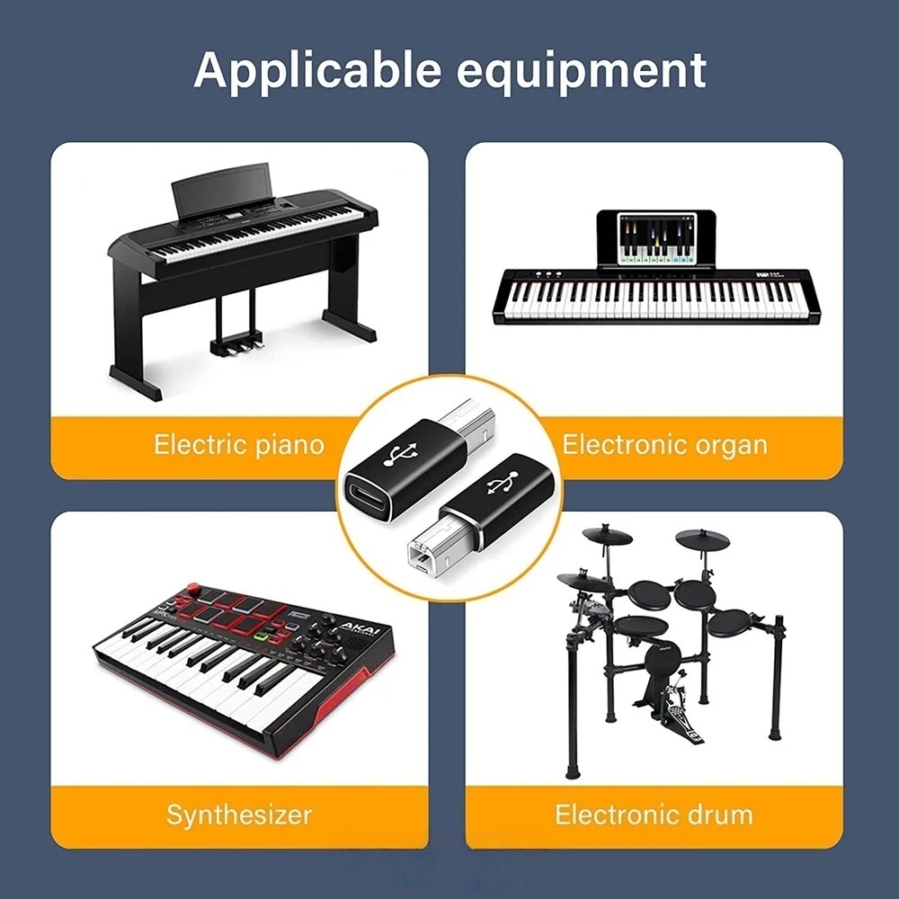 อะแดปเตอร์ USB B ชาย เป็น USB  - Midi Controller Pad บทวิจารณ์และราคา