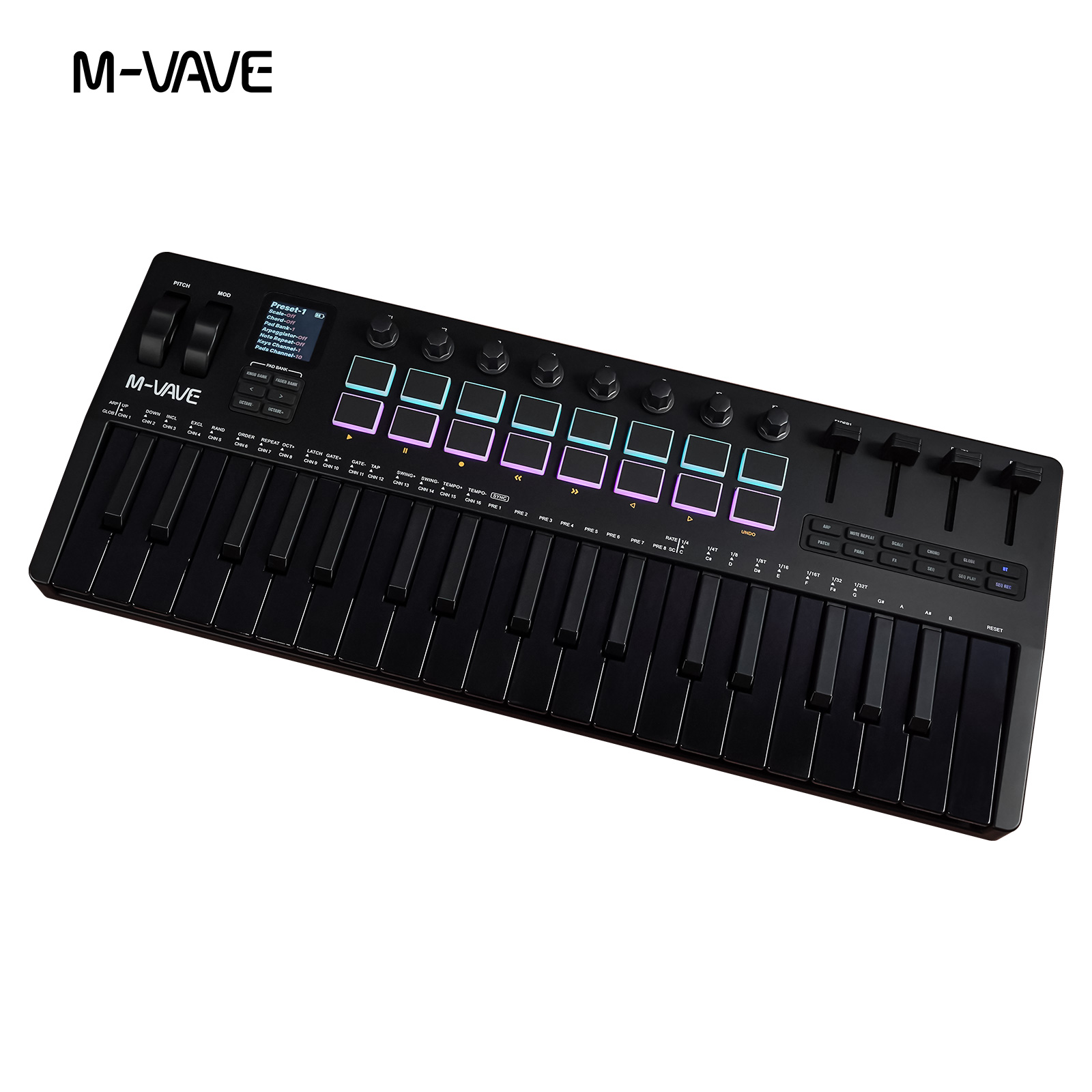 M-VAVE SMK-37 คอนโทรลเลอร์ MID - Midi Controller Pad บทวิจารณ์และราคา